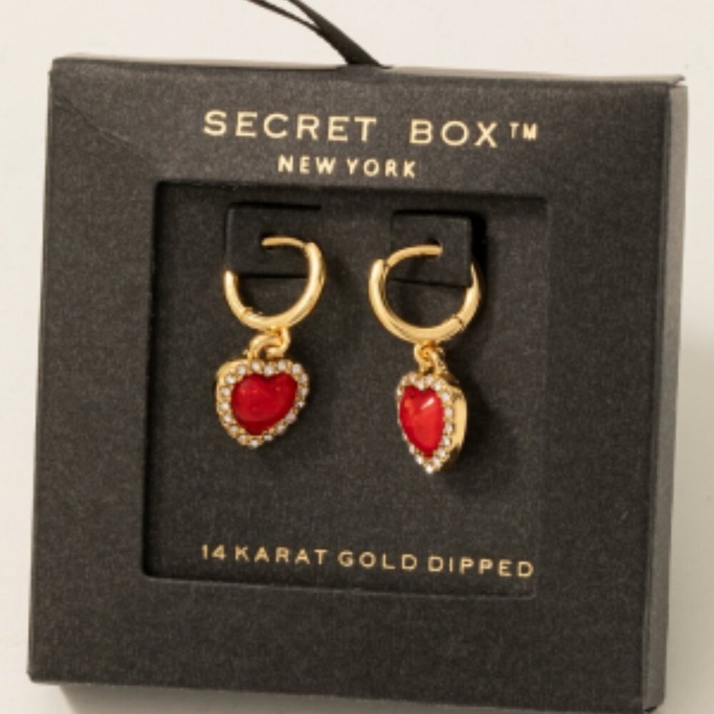 Heart Drop Ruby Red